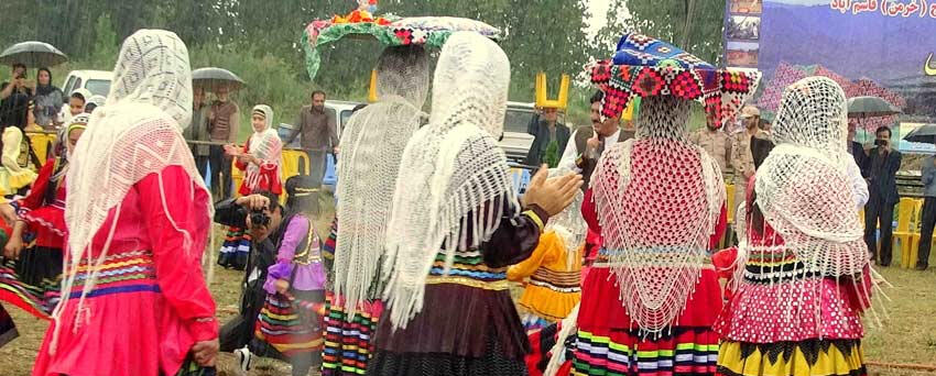 Gilak traditional clothing &amp; headscarves